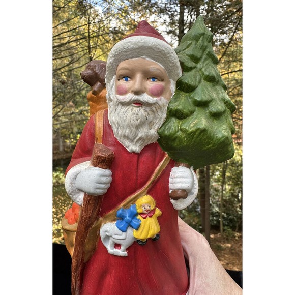 VTG Hand Painted Ceramic 11” Santa Claus/St Nicholas Provincial Mold USA -CH7 - Picture 11 of 11